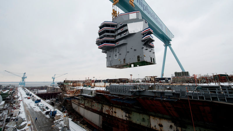 Illustration for article titled America's New $13 Billion Aircraft Carrier Is Still Far From Ready